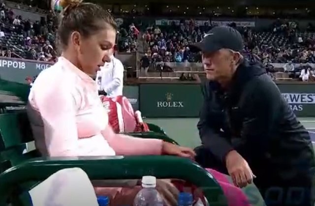 Cahill, in timpul meciului dintre Halep si Osaka: Ce s-a intamplat?