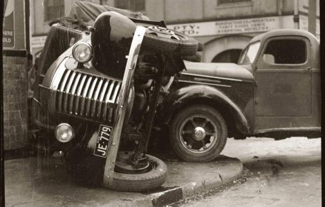 Accidente auto de la inceputurile automobilismului