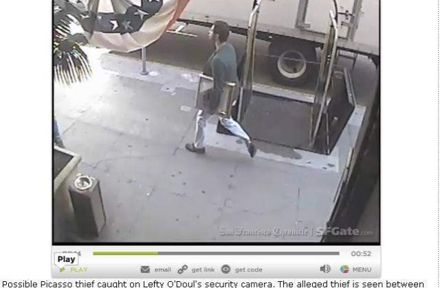 [VIDEO] Un Picasso de 200.000 de dolari, furat dintr-o galerie din San Francisco