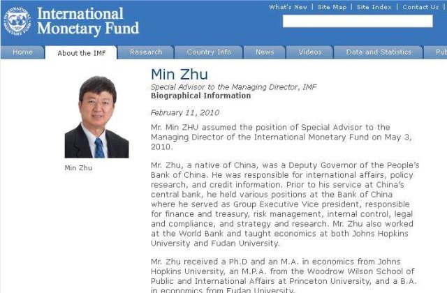 Un chinez in conducerea FMI