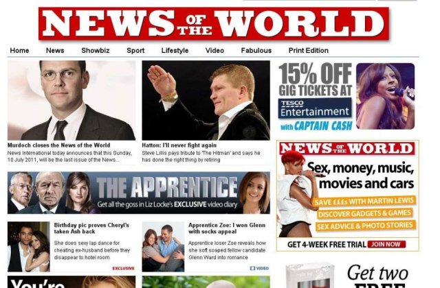 Tabloidul britanic News of the World va fi inchis
