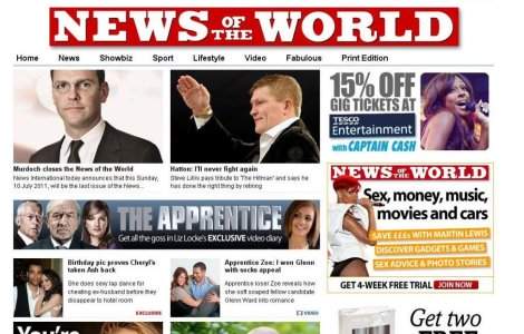 Tabloidul britanic News of the World va fi inchis