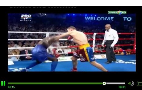  Video  Campion pentru Romania: Lucian Bute l-a facut KO pe Mendy