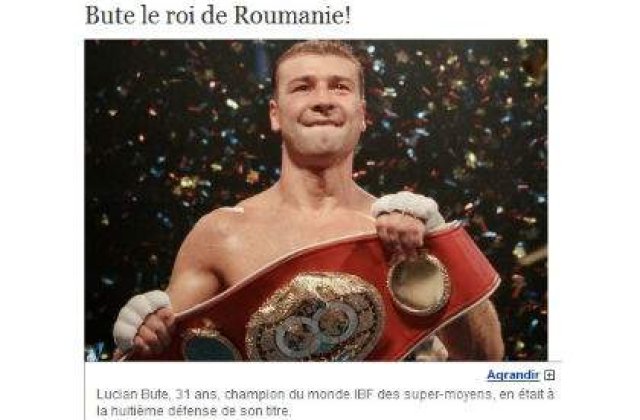 Victoria lui Bute, in pagini internationale. Cum e vazuta la noi?