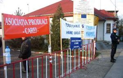 Protestul crescatorilor de vite: 'Copiii nostri beau lapte otravit din vest!'