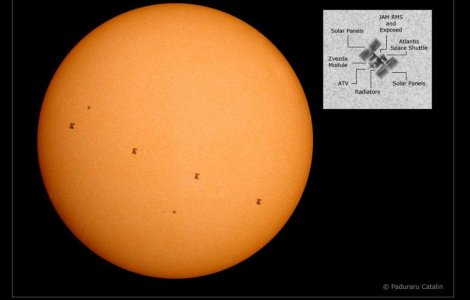 Fotografie istorica pentru NASA, realizata de un roman