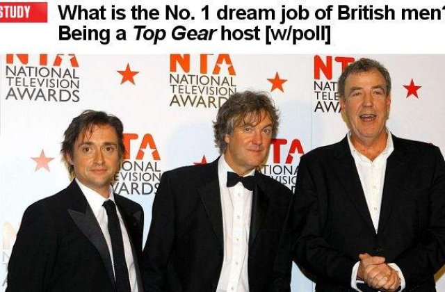 Slujba de vis a britanicilor: Prezentator Top Gear