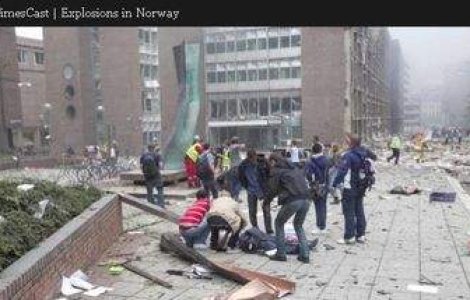  Video  Atacuri armate si explozii in Oslo, soldate cu zeci de morti