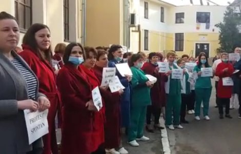 Sibiu: Protest la Spitalul de Pneumoftiziologie