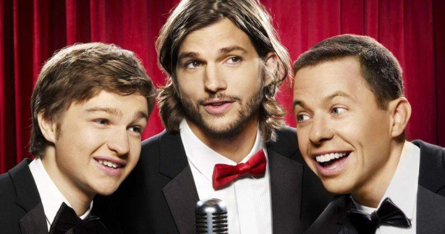 A aparut noul afis "Doi barbati si jumatate" (cu Ashton Kutcher)
