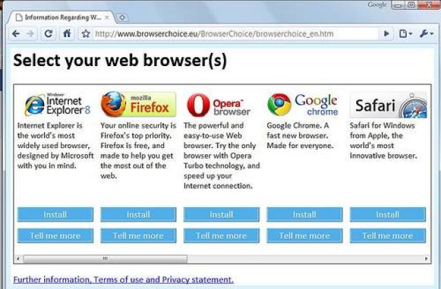 Spune-mi ce browser folosesti ca sa-ti spun cat de inteligent esti