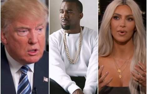 Donald Trump, laudat de Kanye West pe Twitter. Cum a reactionat Kim Kardashian