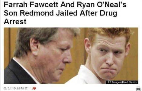 Fiul actritei Farrah Fawcett, din nou dupa gratii