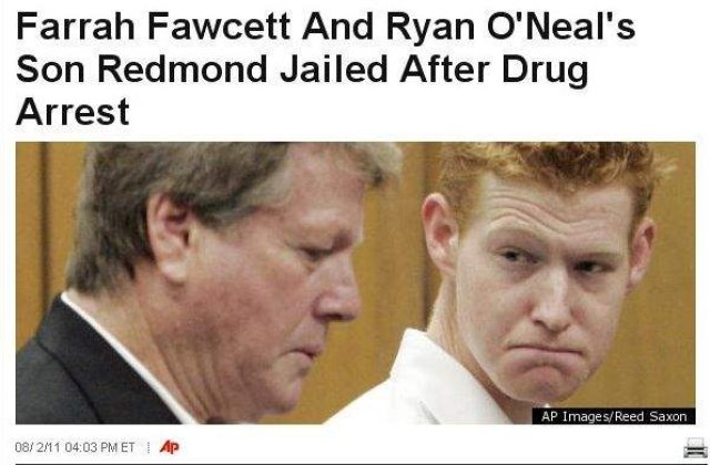 Fiul actritei Farrah Fawcett, din nou dupa gratii