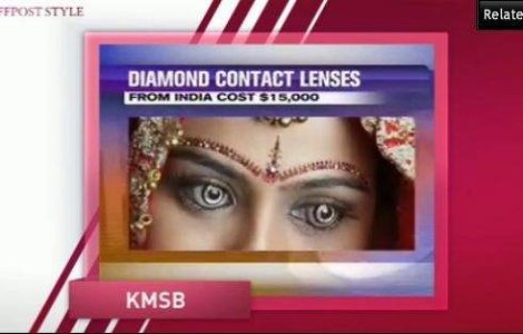  Video  Indienii au creat lentile de contact...cu diamante