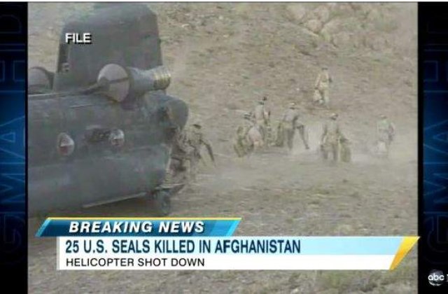 [VIDEO] Elicopterul SUA prabusit sambata, opera talibanilor