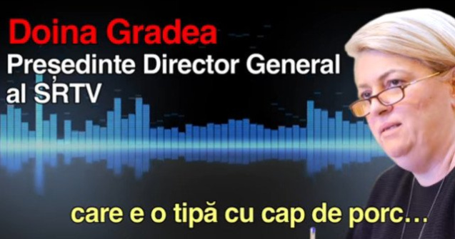 Doina Gradea, despre inregistrarea in care face o jurnalista "cap de porc": Am fost inregistrata nelegal. Mi-am cerut scuze