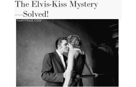 Cine este misterioasa femeie care il saruta pe Elvis Presley in fotografie?