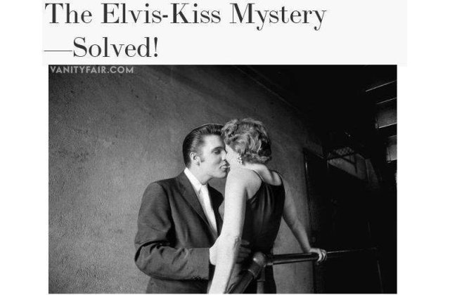 Cine este misterioasa femeie care il saruta pe Elvis Presley in fotografie?