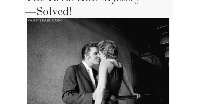 Cine este misterioasa femeie care il saruta pe Elvis Presley in fotografie?