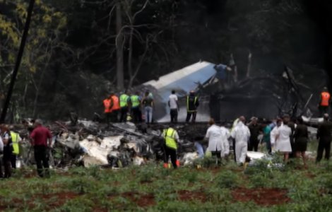 Un avion s-a prabusit la Havana cu 110 persoane la bord
