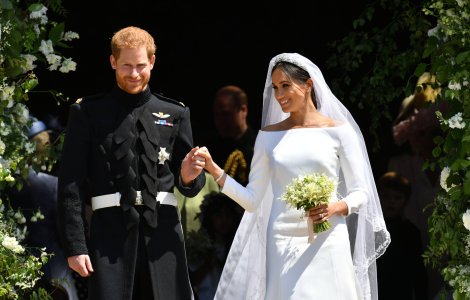 Nunta regala. Meghan Markle, rochie cu trena de cinci metri, creatie Givenchy
