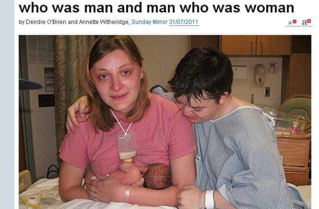 Miracol medical: Copil nascut dintr-o mama-barbat si un tata-femeie