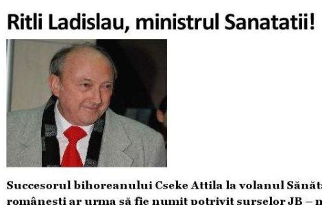 Basescu a semnat decretul de numire in functie al ministrului Sanatatii