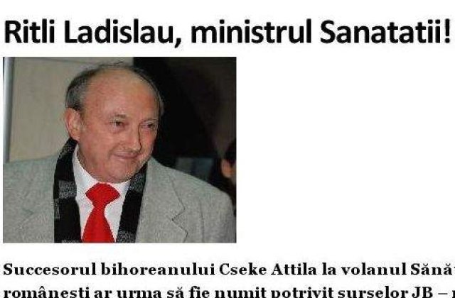 Cum va eficientiza Ritli Ladislau cheltuirea banului public?