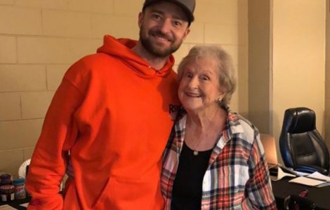 Justin Timberlake a facut o surpriza unei batrane de 88 de nai