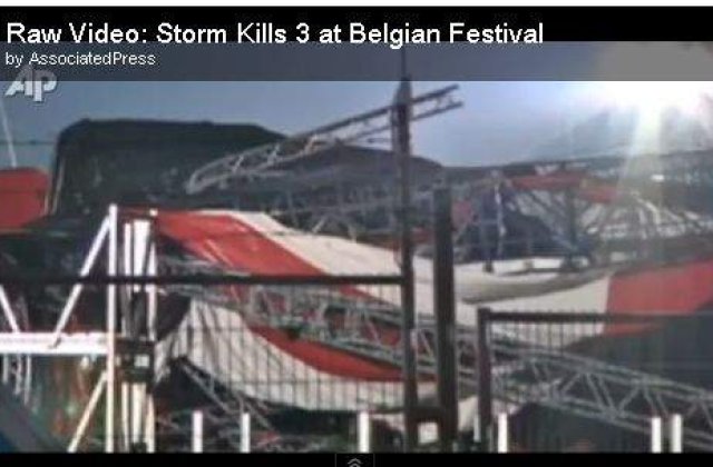 [VIDEO] Belgia: 5 morti si 40 de raniti, in timpul unui festival rock