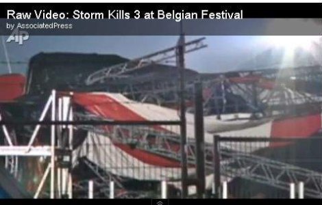  Video  Belgia: 5 morti si 40 de raniti, in timpul unui festival rock