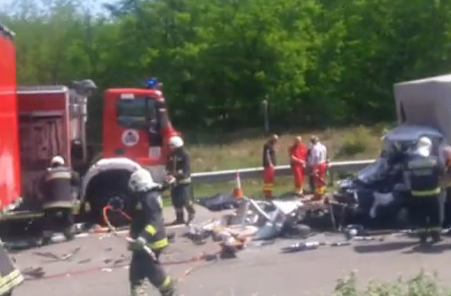 Un nou accident pe autostrada din Ungaria. Un roman a murit / VIDEO