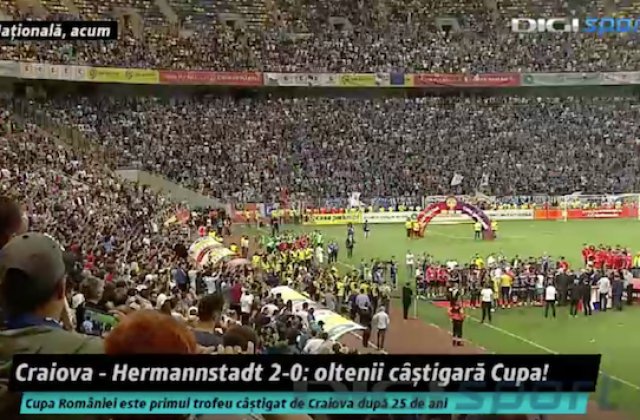 CS Universitatea Craiova a castigat Cupa Romaniei