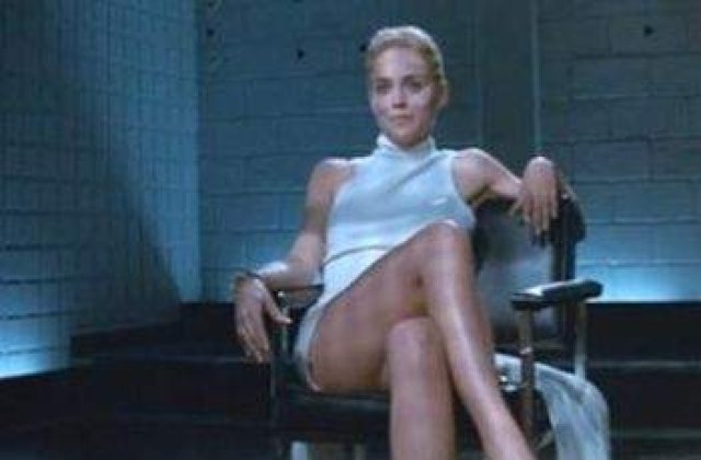 Sharon Stone repeta scena fierbinte din Basic Instinct