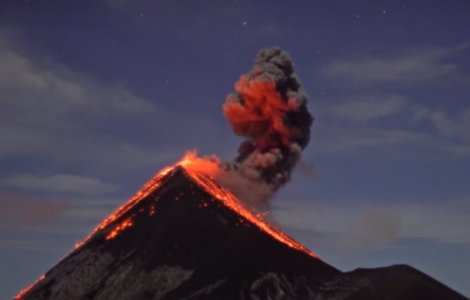 Vulcanul Fuego si-a incheiat eruptia de 16 ore
