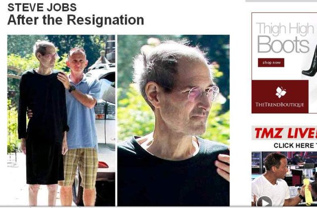 Socant: Cum arata Steve Jobs la 3 zile dupa demisia de la Apple