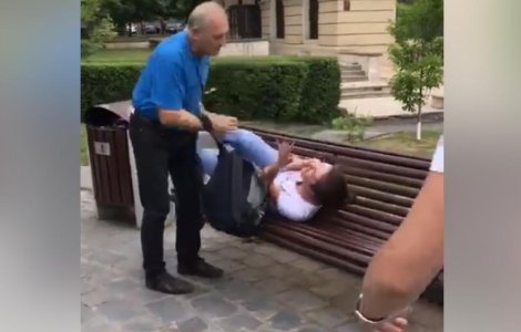 Fiica fostului senator de Brasov a fost batuta in plina strada/ VIDEO