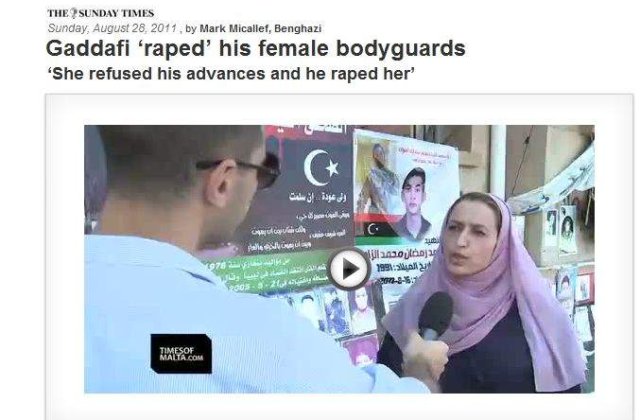 Gaddafi viola si abuza femeile care ii asigurau protectia