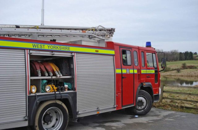Incendiu puternic in subsolul unui bloc de langa Ambasada SUA din Capitala