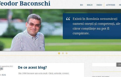 Baconschi si-a deschis blog