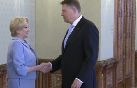 Presedintele Klaus Iohannis s-a intalnit cu premierul Viorica Dancila. Despre ce au discutat