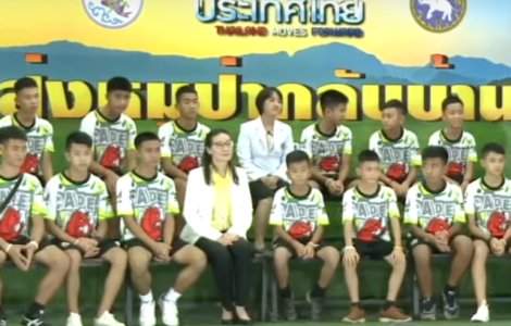 Copiii salvati din pestera din Thailanda au vorbit despre "miracolul" salvarii/ VIDEO