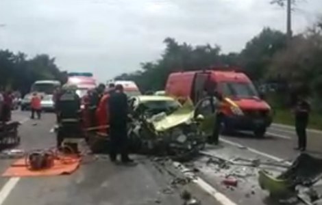 O persoana a murit si alte trei au fost grav ranite, in urma unui accident petrecut in judetul Constanta/ VIDEO
