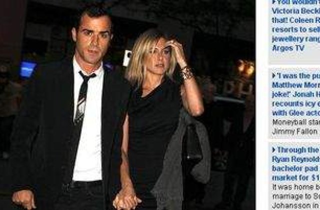 Jennifer Aniston si Justin Theroux, mai tari decat Brad si Angelina?