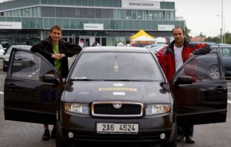 Record de economie cu vechea Skoda Fabia