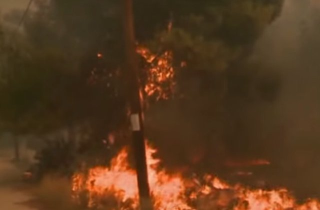 Peste 60 de morti si 150 de raniti in urma unor incendii de vegetatie din apropierea Atenei / VIDEO