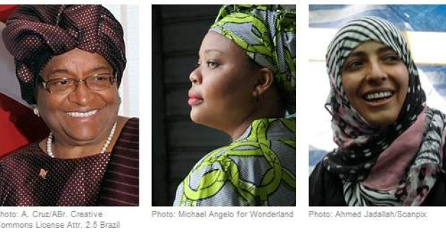 Trei femei au castigat Premiul Nobel pentru Pace 2011