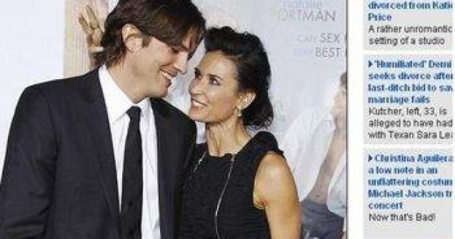 Umilita, Demi Moore intenteaza divort