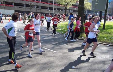 A nascut dupa ce a alergat la maraton